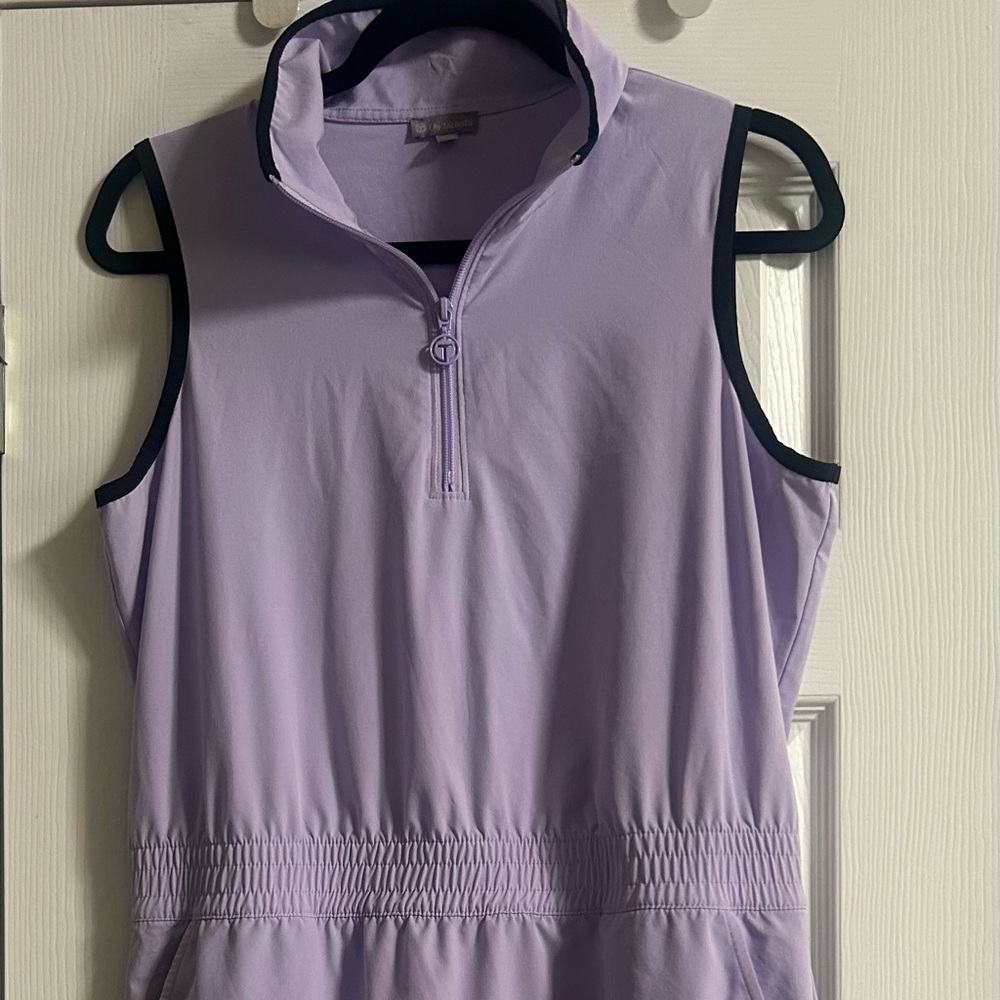 Talbot LIGHTWEIGHT WOVEN STRETCH HALF-ZIP DRESS